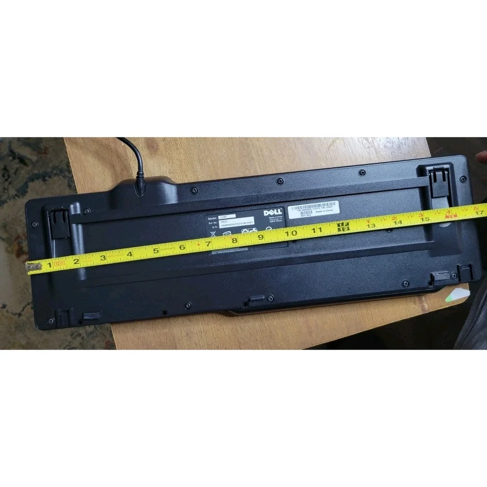 Dell L100 Wired USB Keyboard Black Full Size QWERTY Numeric Keypad U011 REV A02